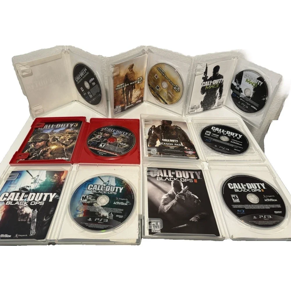 Call Of Duty PS3 Game Lot x8 Black Ops 1 2 Modern Advanced Warfare 2 3 4 Ghosts